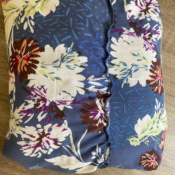 Floral Tiered Maxi Dress in Blue and Red - Picture 7 of 9